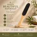 Natural Double-Sided Pumice Foot File – Wooden Handle Callus & Dead Skin Remover