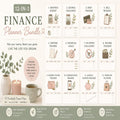 Finance Planner Bundle | 12 Printable Budget & Money Trackers | Instant Download PDF