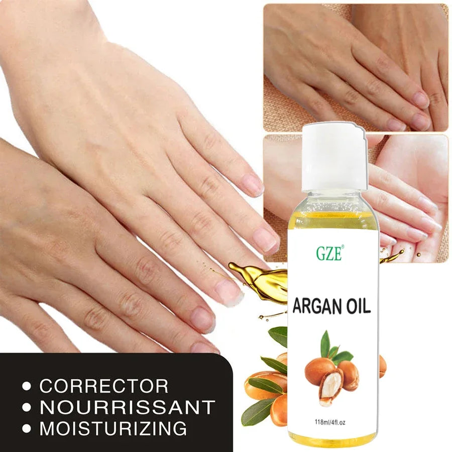 Pure Moroccan Argan Oil – Cold Pressed Premium Moisturizer for Hair, Face & Body