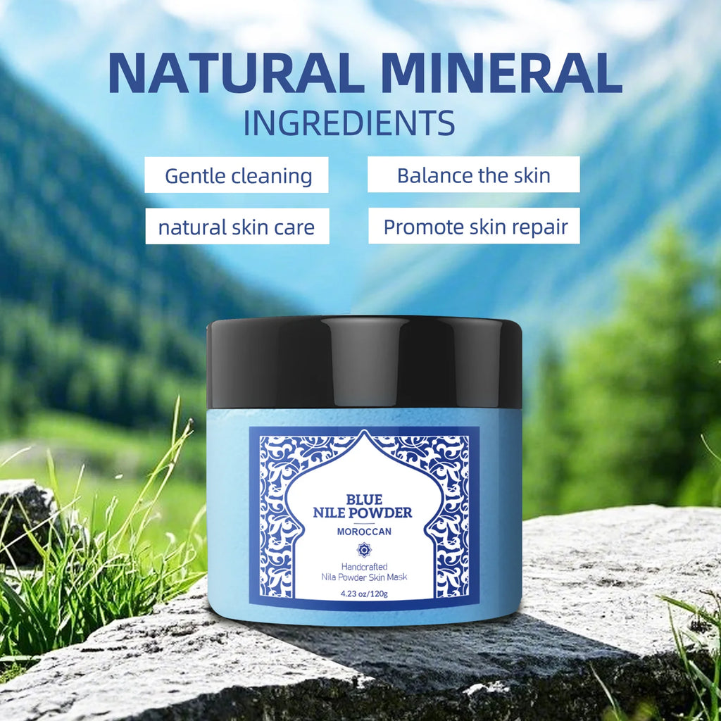 Moroccan Rhassoul Clay Mask – Deep Cleansing Face & Body Mineral Powder (120g)