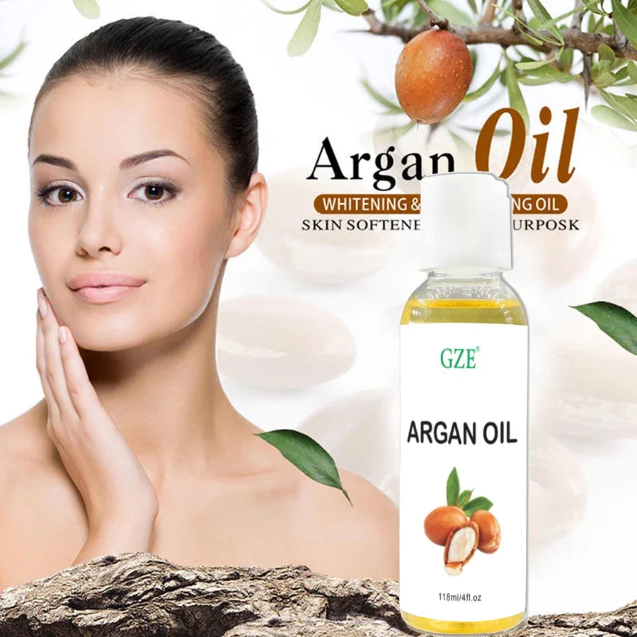Pure Moroccan Argan Oil – Cold Pressed Premium Moisturizer for Hair, Face & Body