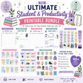 Student Planner Bundle | 60+ Printable Academic Planner Pages | Digital Download | School Planner PDF | College & University Organizer