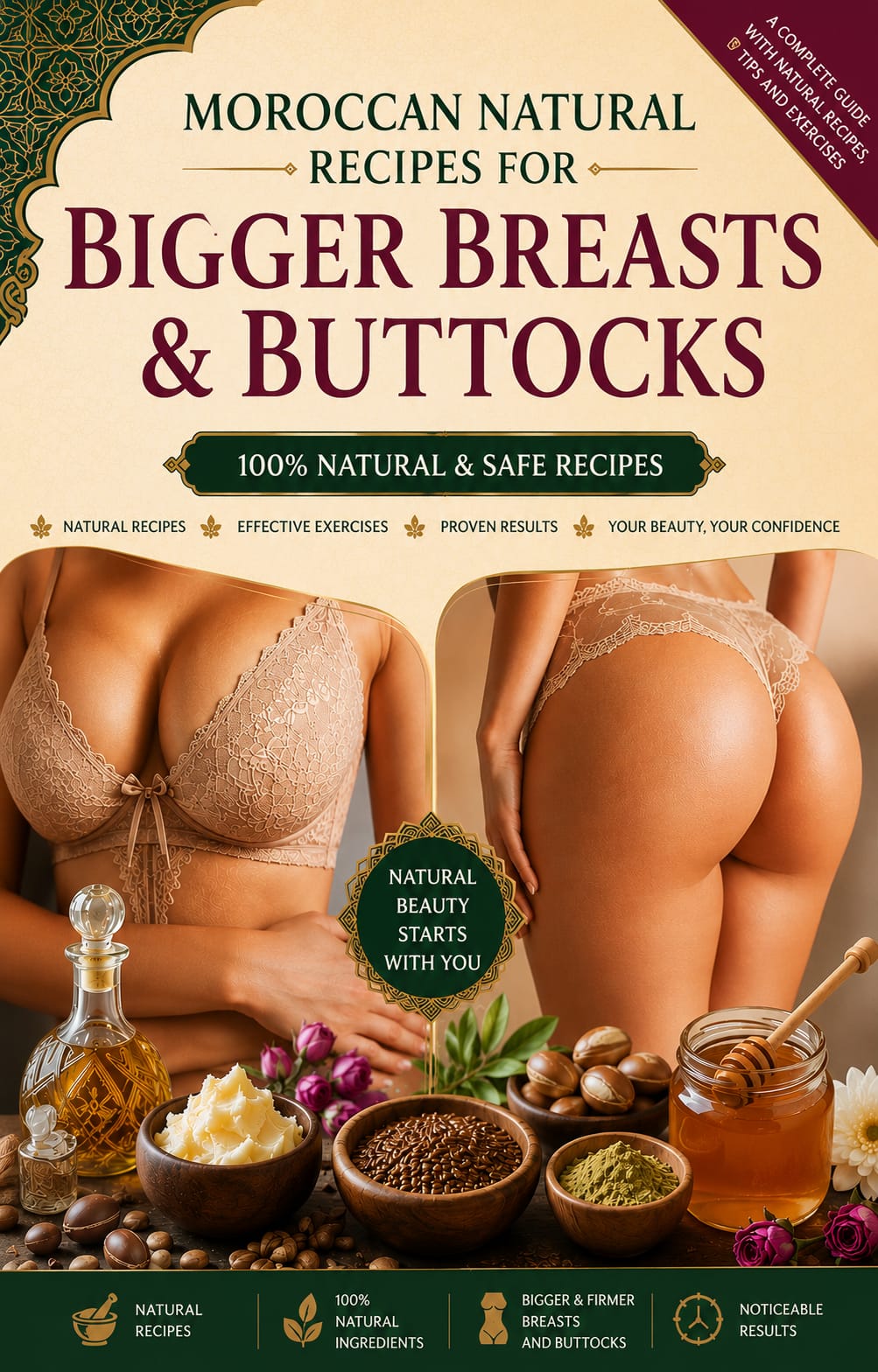 Natural Curves & Body Care Guide — Moroccan-Inspired Recipes, Massage & Exercise